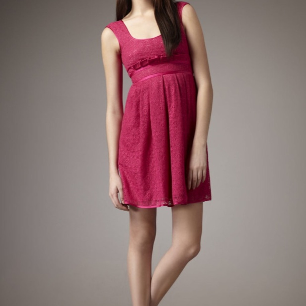 Nanette Lepore pink lace Soundgarden dress 8 NWT